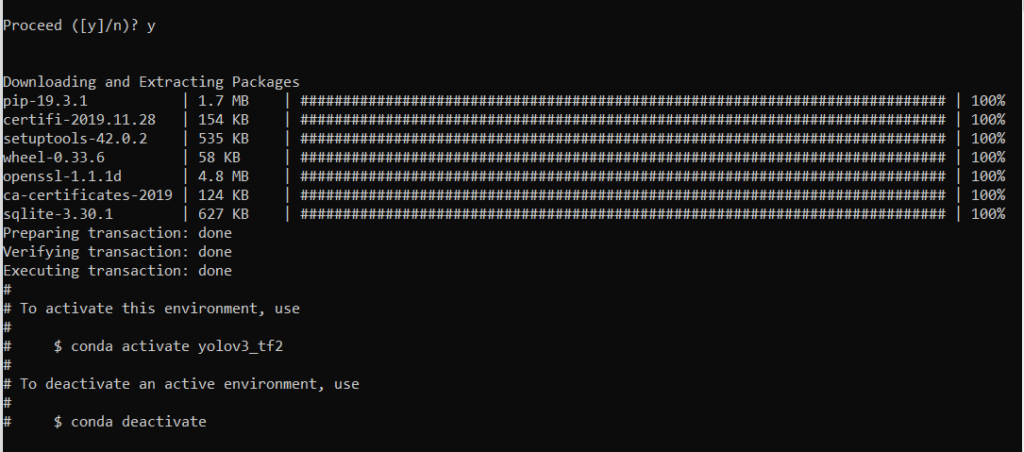 anaconda create environment command line